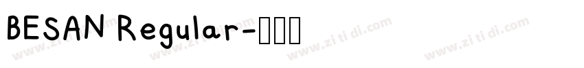 BESAN Regular字体转换